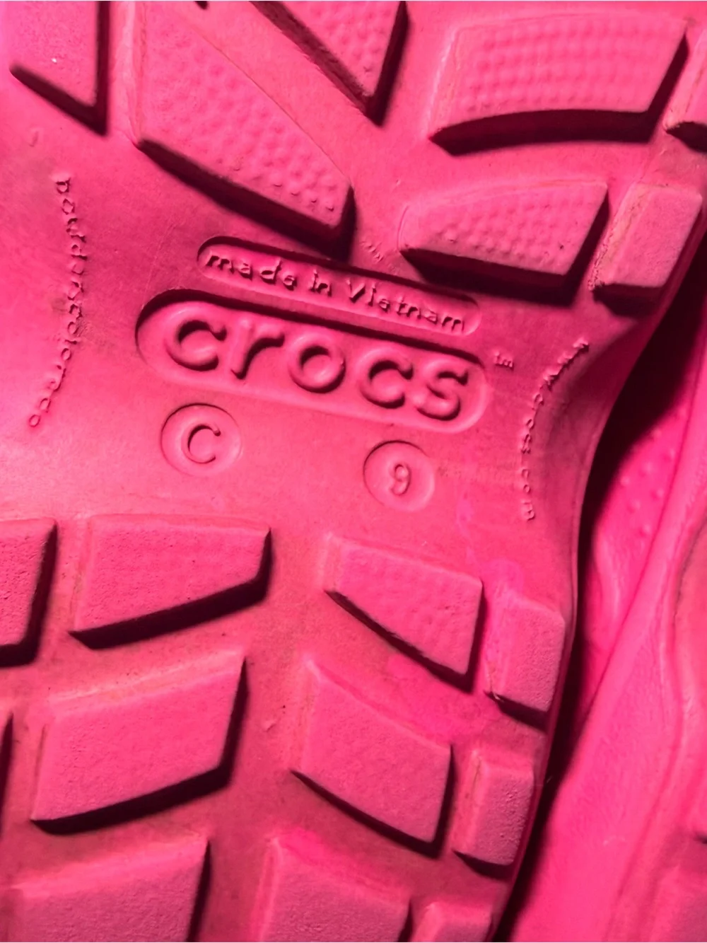 Crocs Kids Pink Handle-It Rain Boots Size C9 Waterproof Lightweight Durable